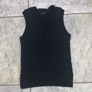 Black Sweater Vest